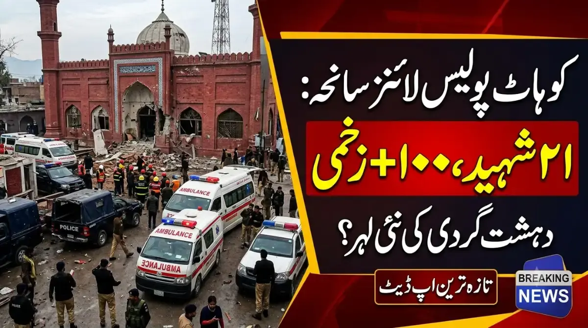 Kohat Police Lines Mosque Attack: 21 Killed, Over 100 Injured