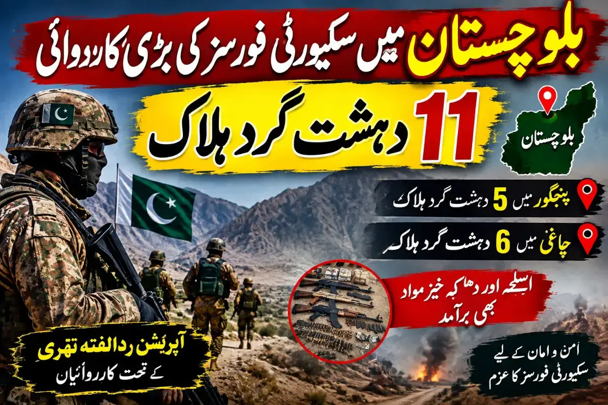 Major Security Operation in Balochistan: 11 Terrorists Killed